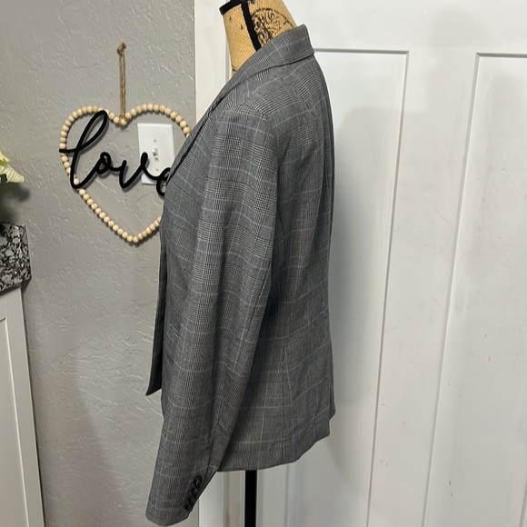 MICHAEL Michael Kors Gray Plaid Blazer - Picture 6 of 12